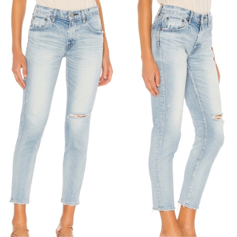Moussy Vintage Vivian Skinny Jeans in Light Blue Size 28